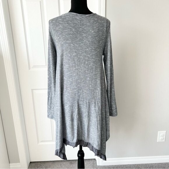 Diabolika Space Dye Asymmetrical Hem Lagenlook Dress Made in Italy One Size - Picture 3 of 14